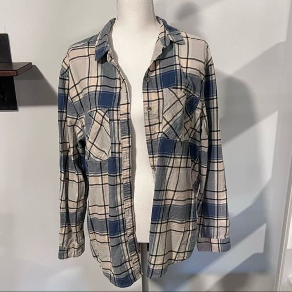 URBAN OUTFITTERS BDG blue flannel size large 
